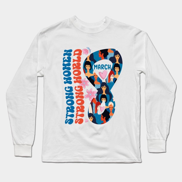 #IWD2023 international women's day 2023 8 march Long Sleeve T-Shirt by aimed2